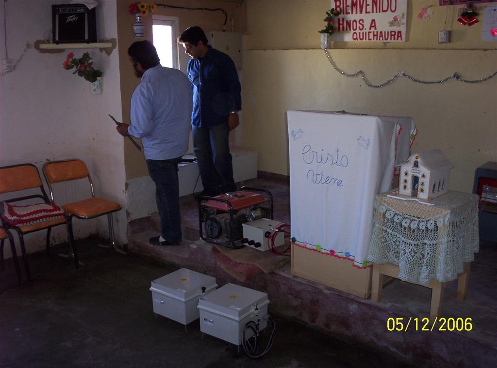 PWRC+DL2/12 equipment installation at Pocitos de Quichaura