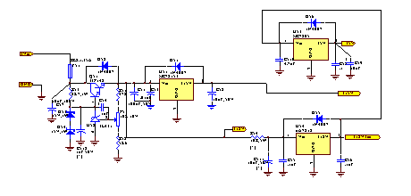 Power supply housekeeping partial schematic